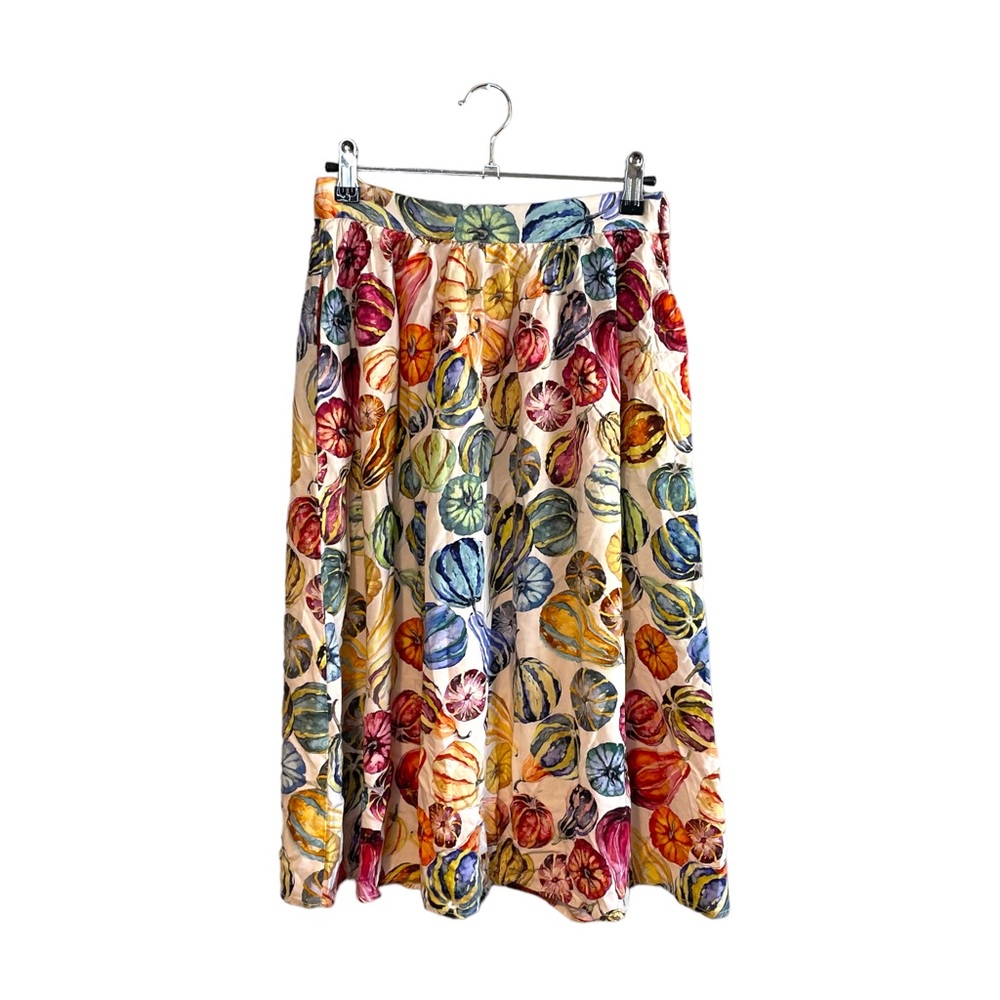 Modcloth Colorful Gourd Autumn Midi Skirt Small